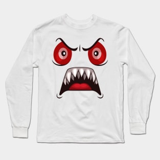 Very very angry face Long Sleeve T-Shirt